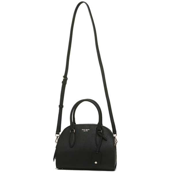 Kate Spade Crossbody Bag With Gift Bag Reiley Medium Dome Satchel Black # WKRU5886