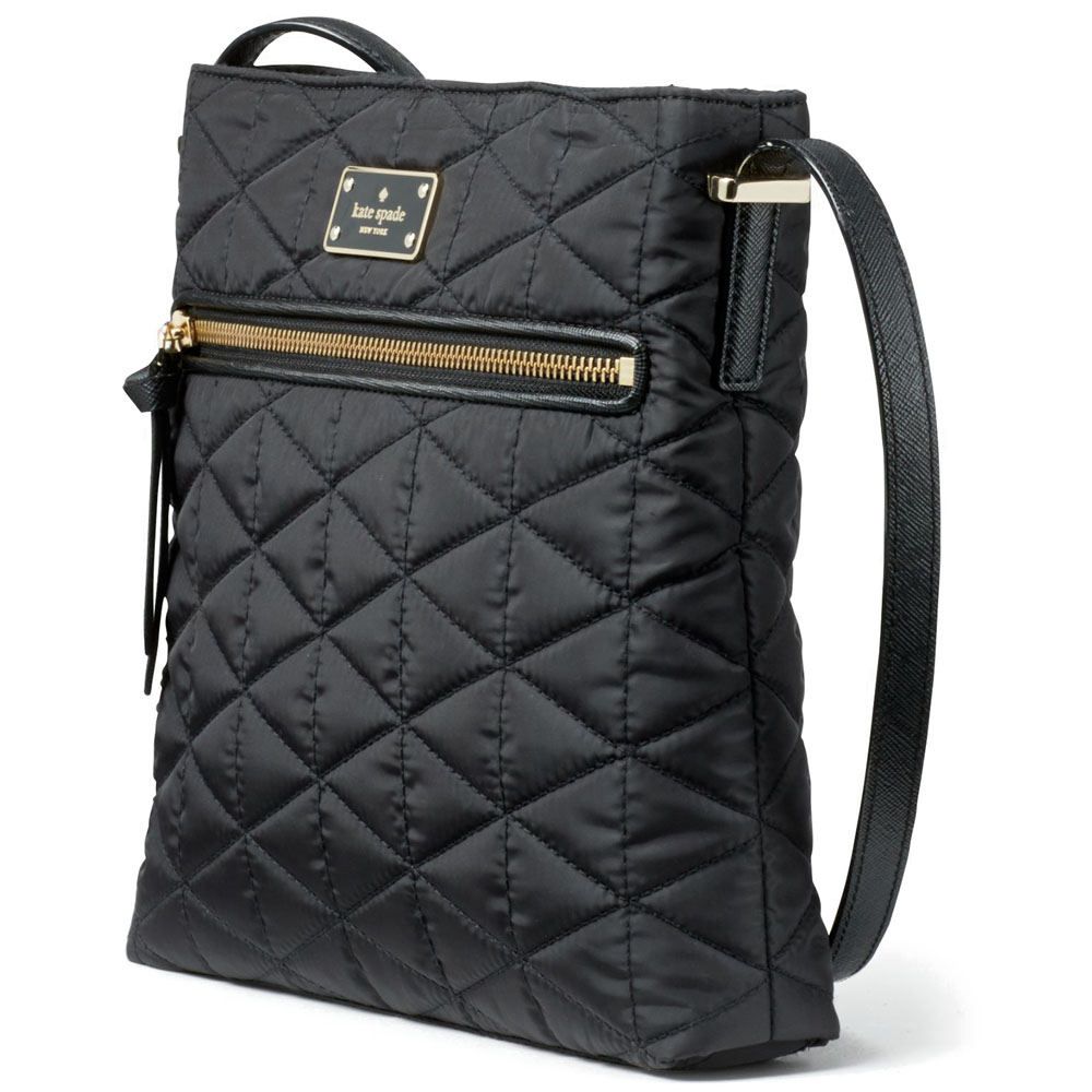 Kate Spade Crossbody Bag With Gift Bag Wilson Road Quilted Dessi Black # WKRU4746