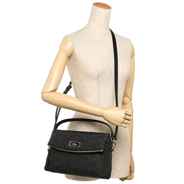 Kate Spade Crossbody Bag With Gift Bag Wilson Road Quilted Miri Black # WKRU4922