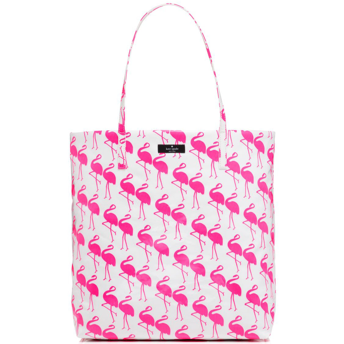 Kate Spade Daycation Bon Shopper Pink / Cream Flamingo Print # WKRU3238