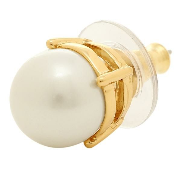 Kate Spade Earrings In Gift Box Studs Pearl Stud Earrings Cream Gold # O0RU1011