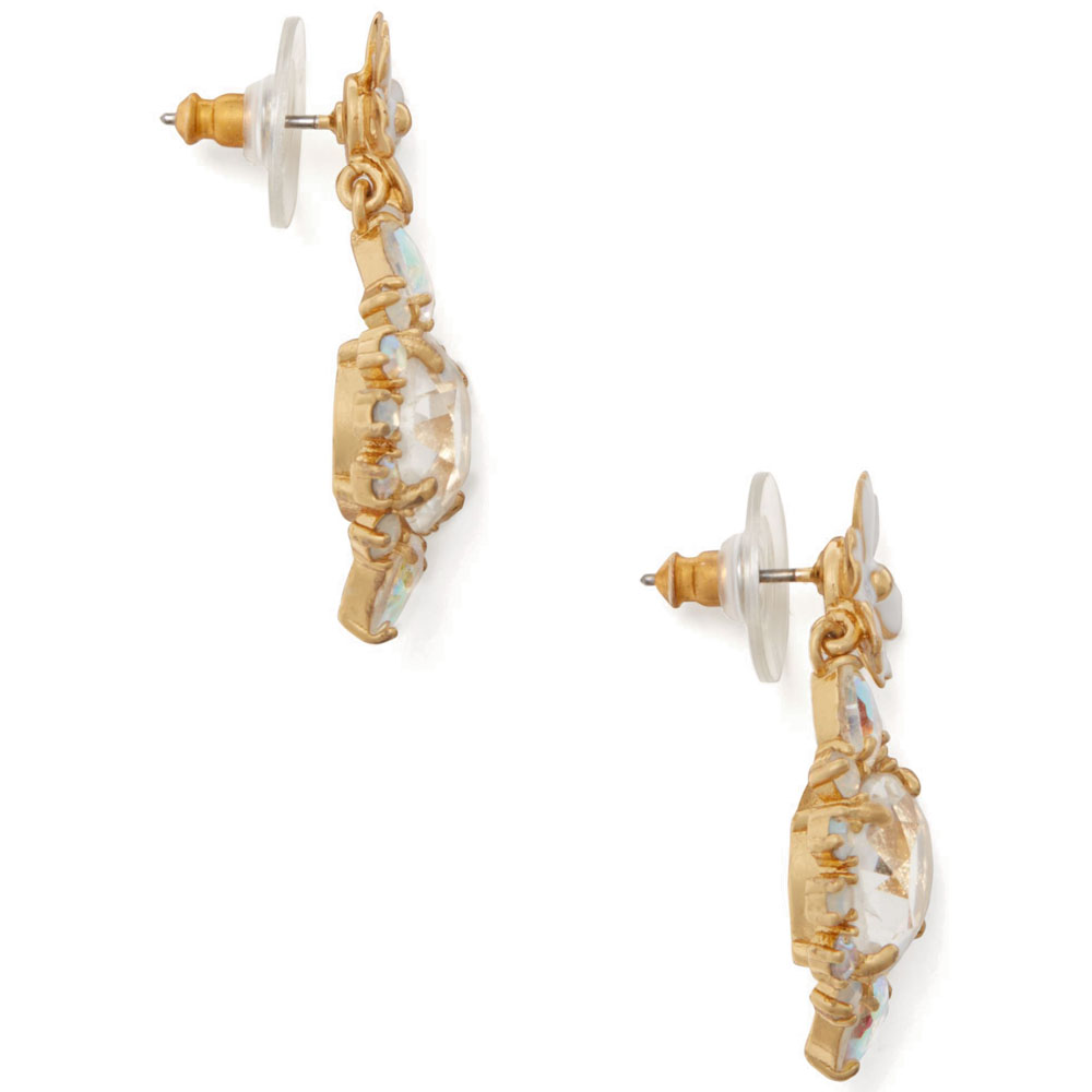 Kate Spade Garden Party Drop Earrings Neutralmlt Gold # WBRUE352