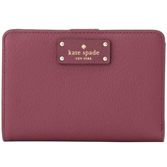 Kate Spade Grove Street Tellie Small Wallet Rioja Magenta Red # WLRU2822