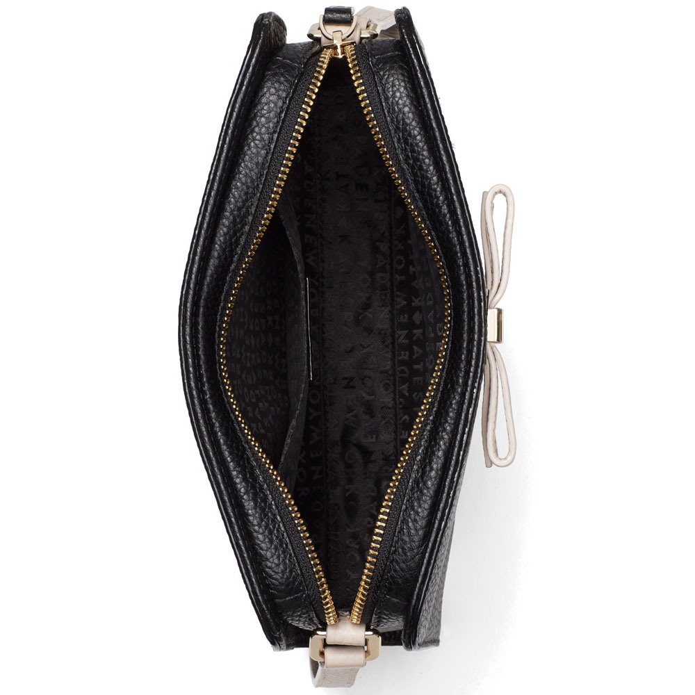 Kate Spade Henderson Street Fannie Crossbody Bag Black / Pumice # WKRU4578