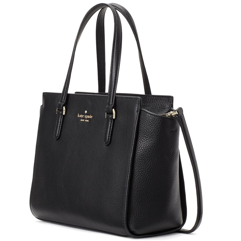 Kate Spade Crossbody Bag Jackson Medium Leather Satchel Black # WKRU5940