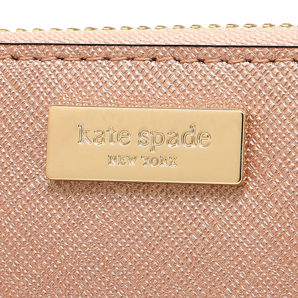 Kate Spade Laurel Way Neda Zip Around Continental Long Wallet Rosegold # WLRU2669