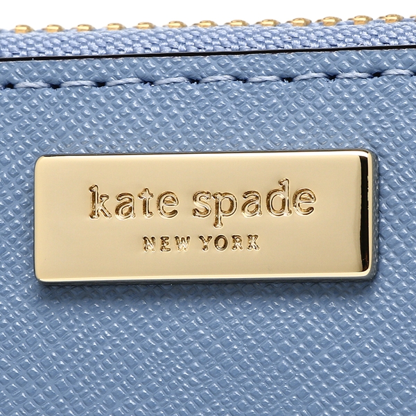 Kate Spade Laurel Way Neda Zip Around Continental Long Wallet Tile Blue # WLRU2669