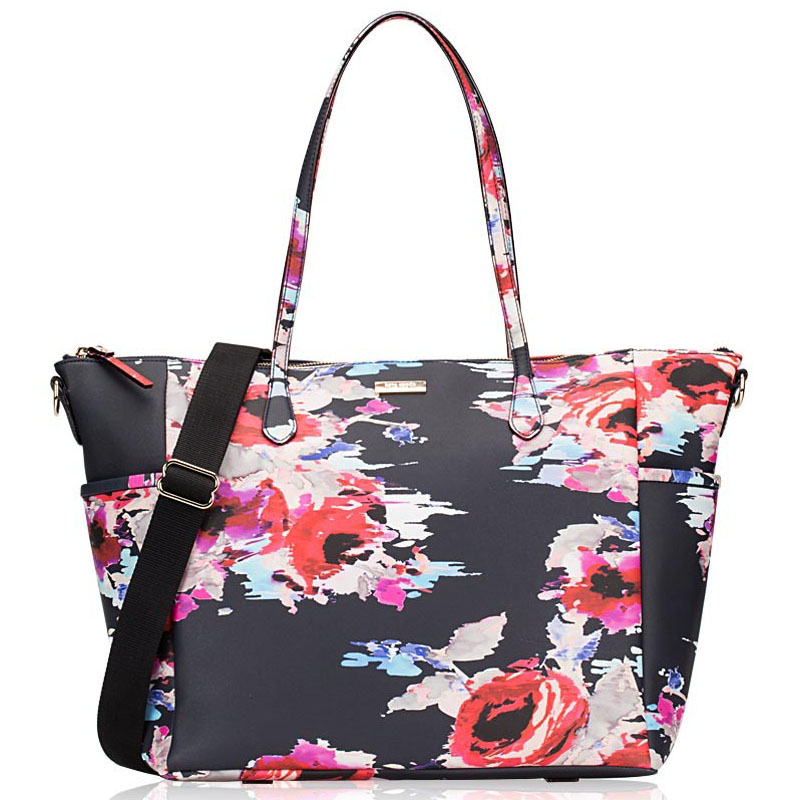 Kate Spade Laurel Way Printed Adaira Baby Bag Blurry Floral Navy # WKRU4095