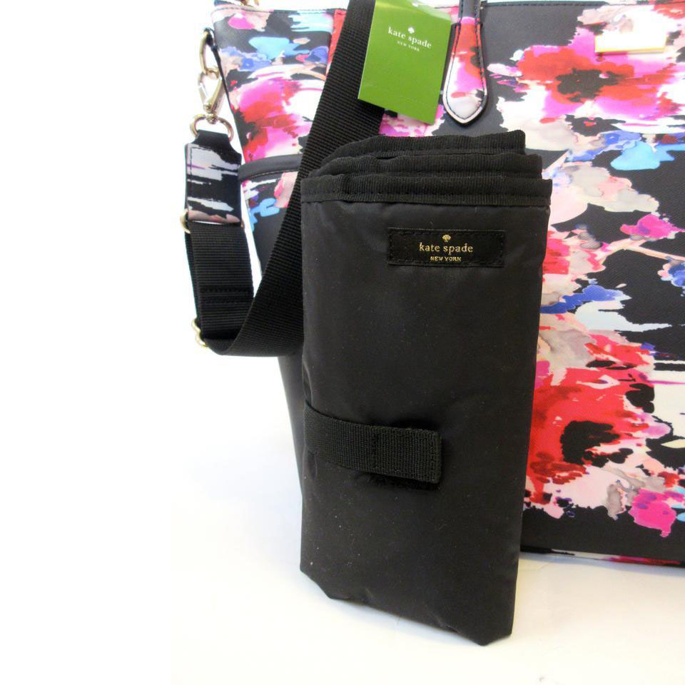 Kate Spade Laurel Way Printed Adaira Baby Bag Blurry Floral Navy # WKRU4095
