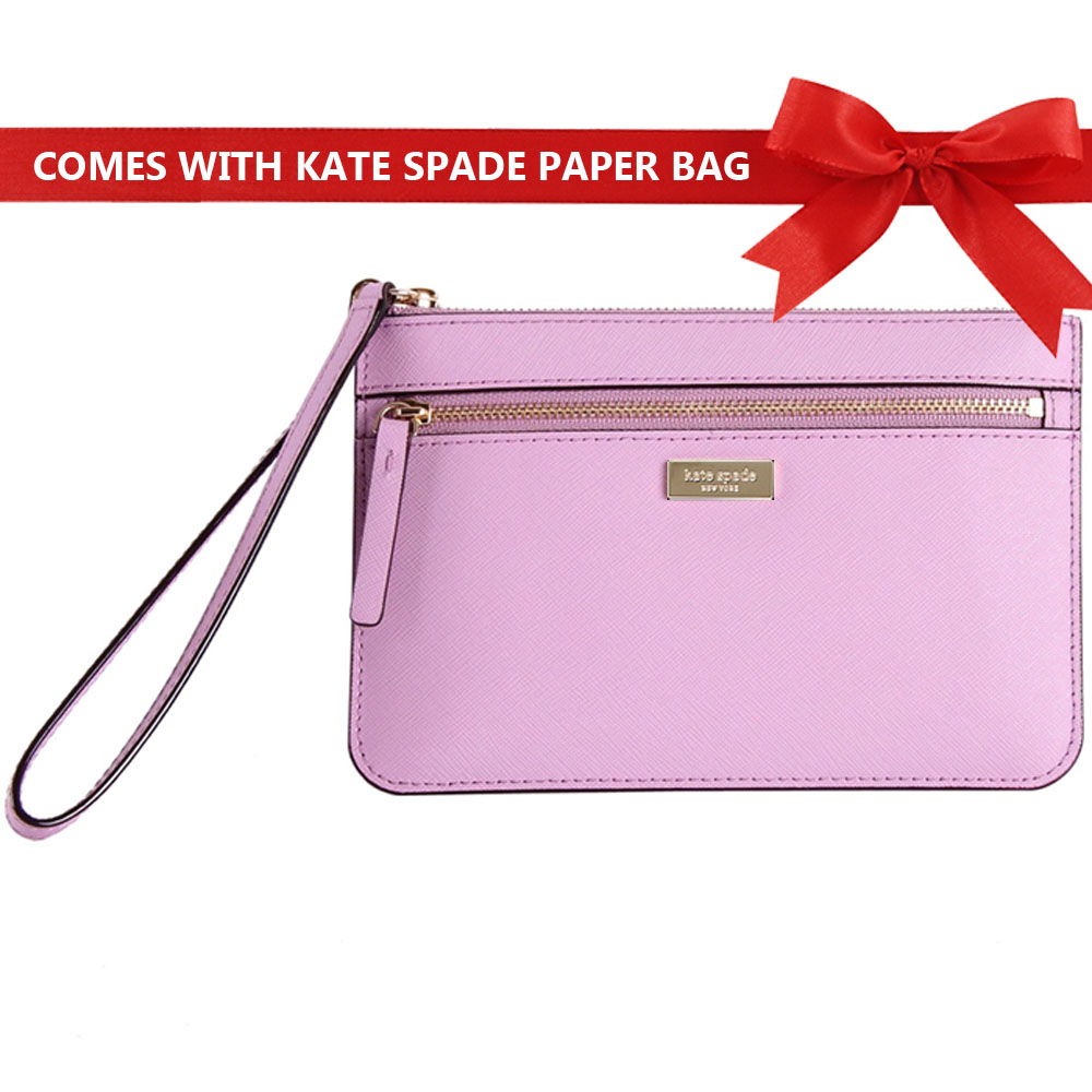 Kate Spade Laurel Way Tinie Wristlet Lilac Petal Purple # WLRU2677