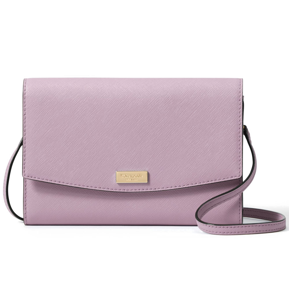 Kate Spade Laurel Way Winni Wallet Crossbody Bag Lilac Petal Purple # WLRU2667
