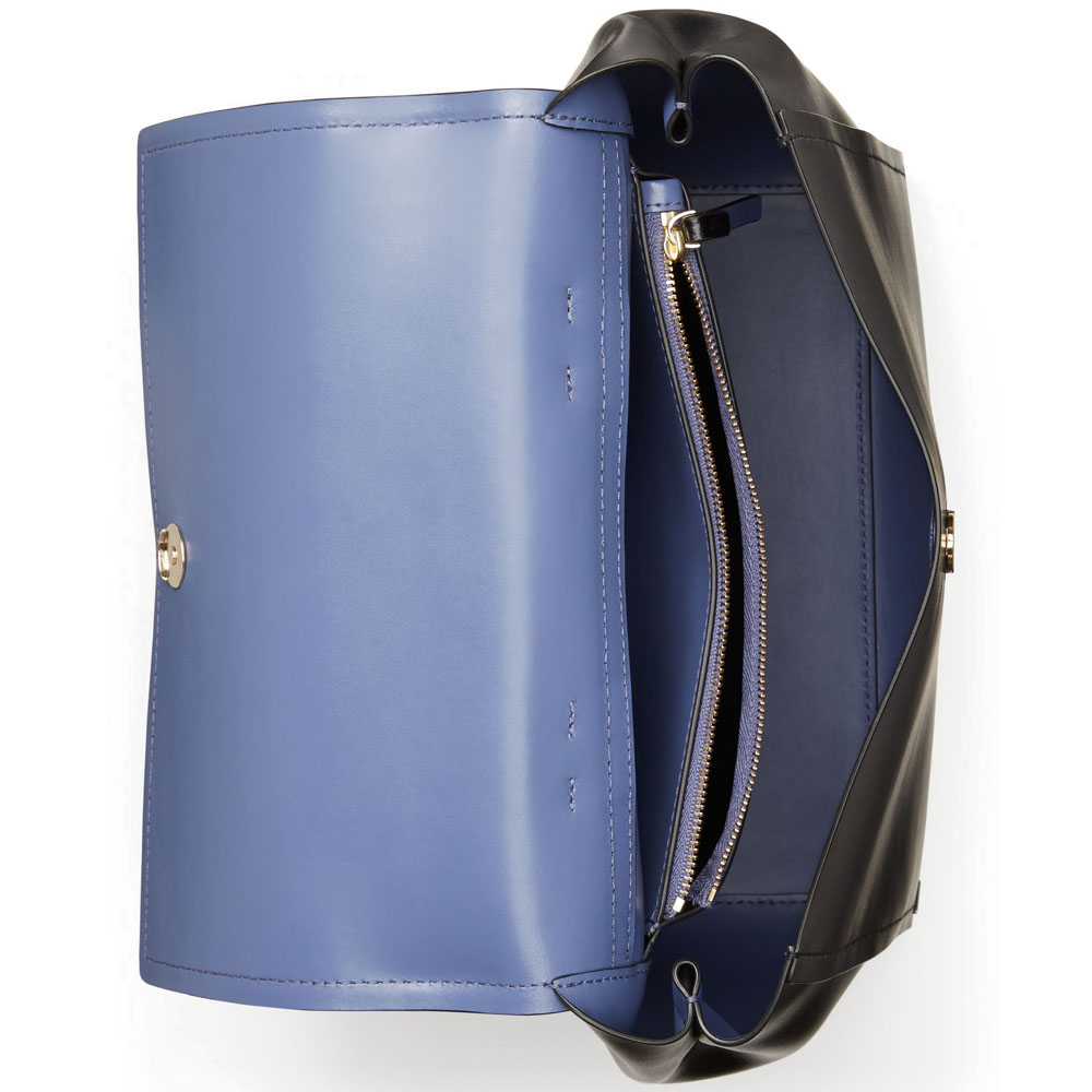 Kate Spade Megyn Somerville Road Backpack Black / Oyster Blue # WKRU4669