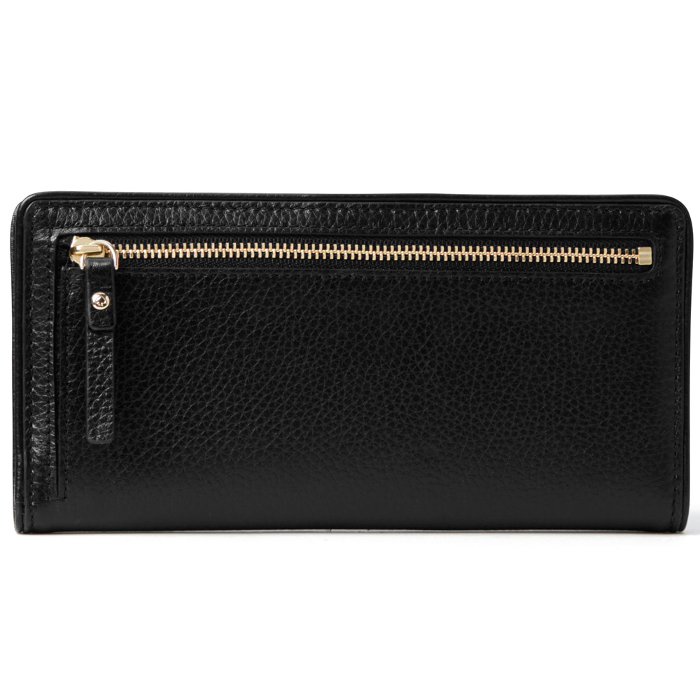 Kate Spade Mulberry Street Large Stacy Wallet Black # WLRU2607