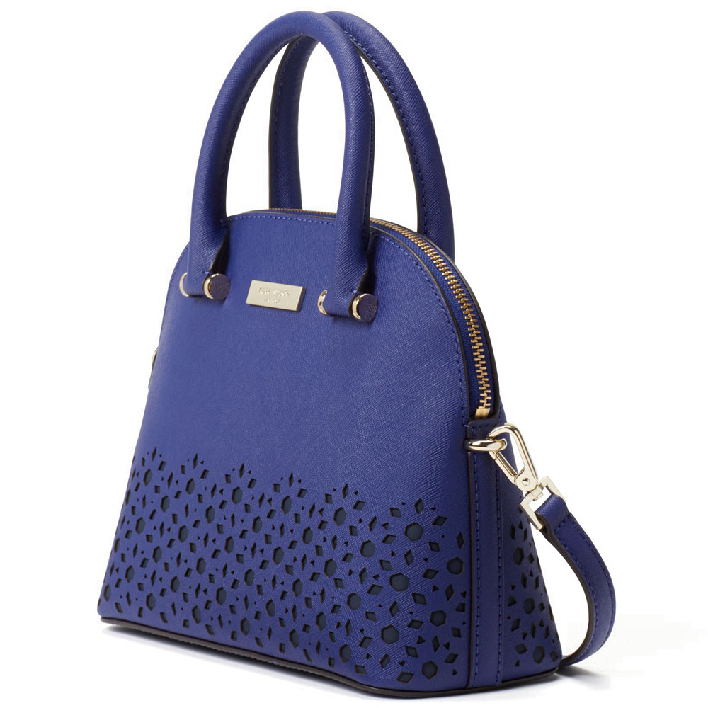 Kate Spade Newman Drive Mini Carli Dome Satchel Crossbody Bag Asilah Blue # WKRU5223
