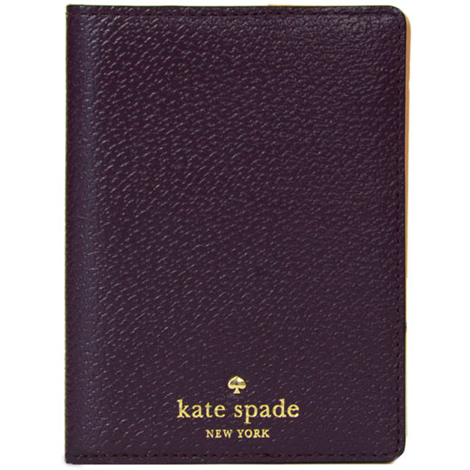 Kate Spade Passport Case Mahogany Purple # WLRU1836