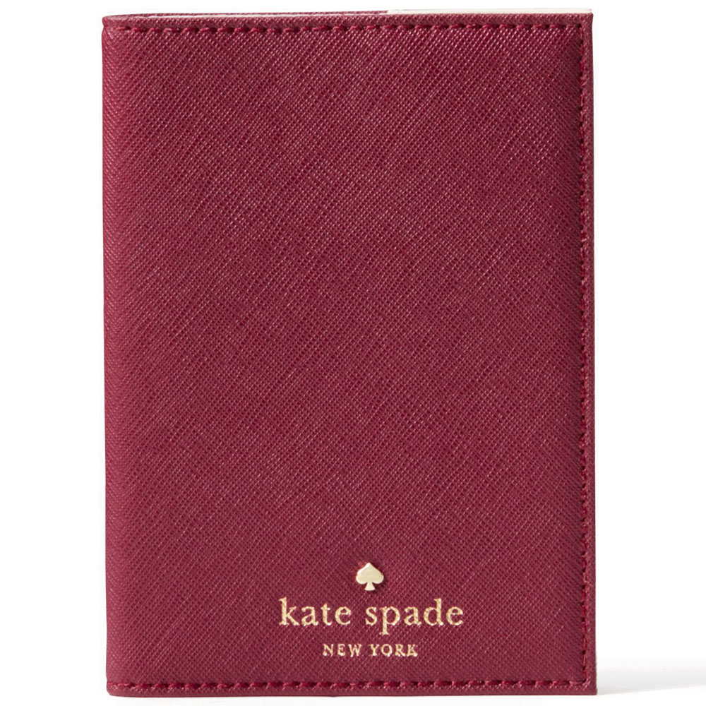 Kate Spade Passport Case Rioja Red # WLRU1811