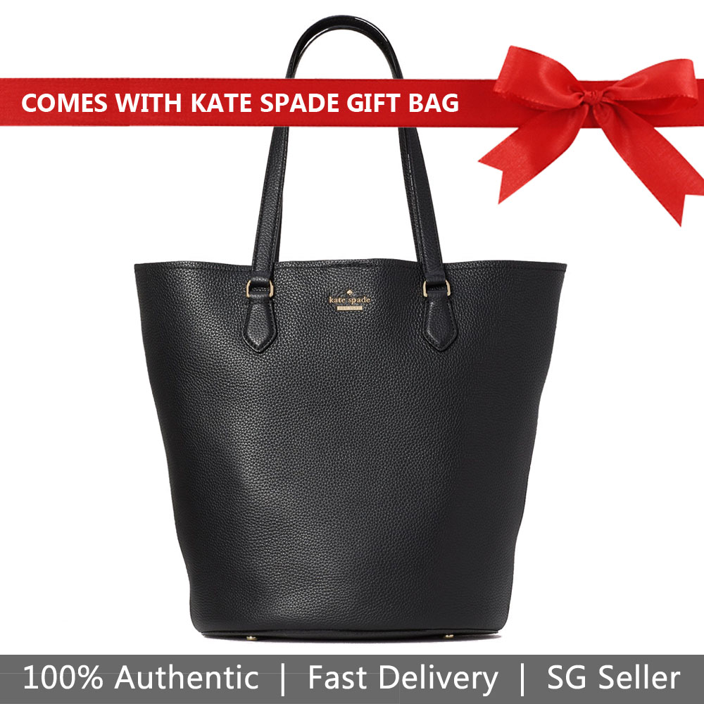 Kate Spade Shoulder Bag Tote With Gift Bag Jackson Street Kristine Black # PXRU9420