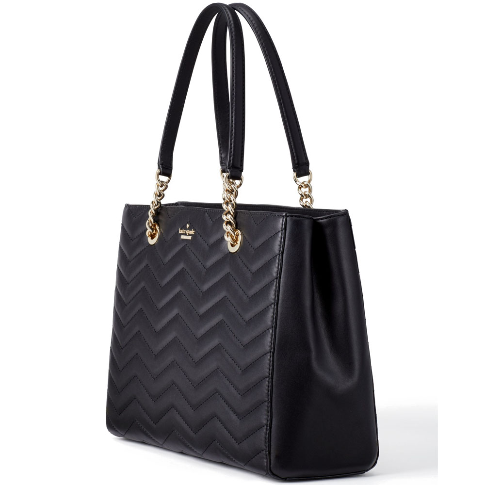 Kate Spade Shoulder Bag With Gift Bag Reese Park Courtnee Tote Black # PXRU9218