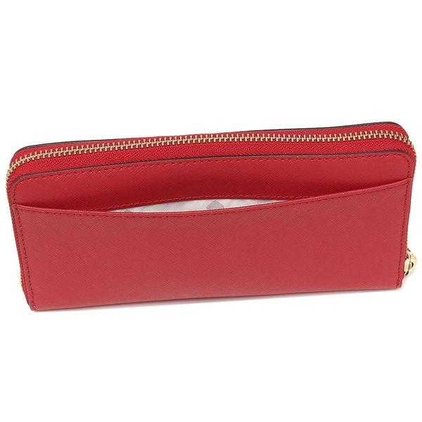 Kate Spade Wallet In Gift Box Cameron Large Continental Zip Around Wallet Hot Chili Red # WLRU5448