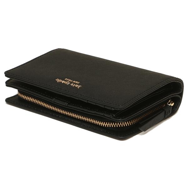 Kate Spade Wallet In Gift Box Cameron Medium Bifold Wallet Black # WLRU5440