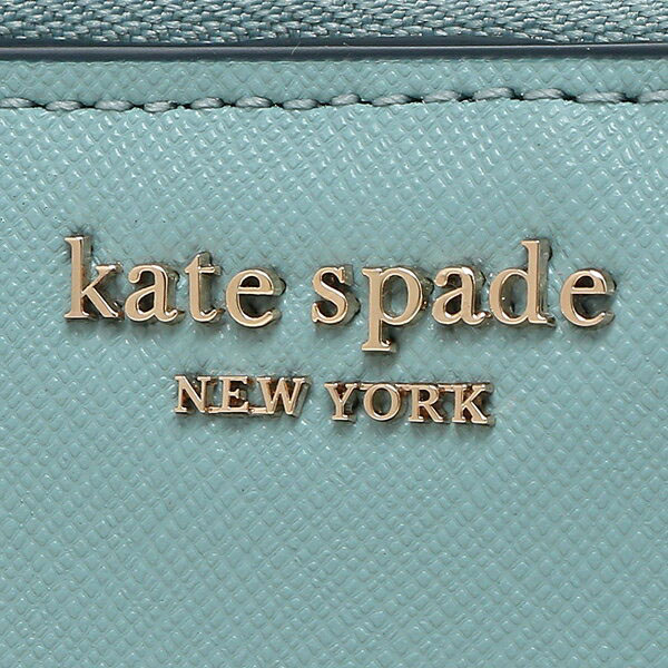 Kate Spade Cameron Small L-Zip Bifold Wallet Seaside Blue # WLRU5431