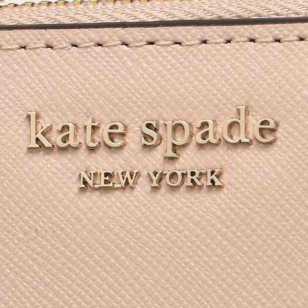 Kate Spade Wallet In Gift Box Cameron Small L-Zip Bifold Wallet Small Wallet Warm Vellum Nude Pink Beige # WLRU5431