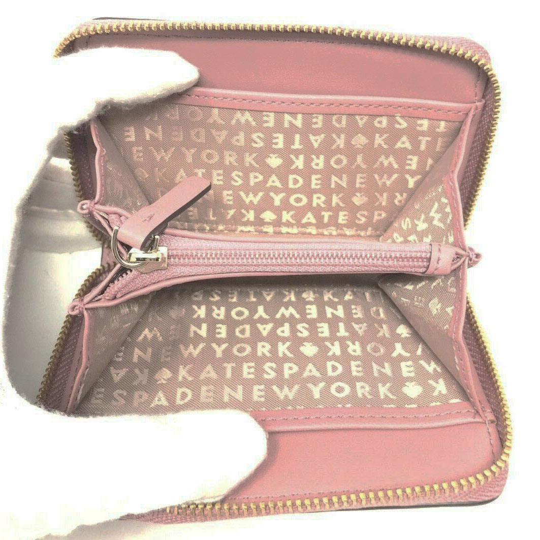 Kate Spade Wallet In Gift Box Grove Street Dani Leather Key Ring Wallet Dusty Peony Pink # WLRU3212