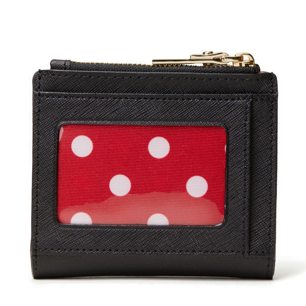 Kate Spade Ksny X Minnie Mouse Adalyn Small Wallet Black / Red # WLRU6026