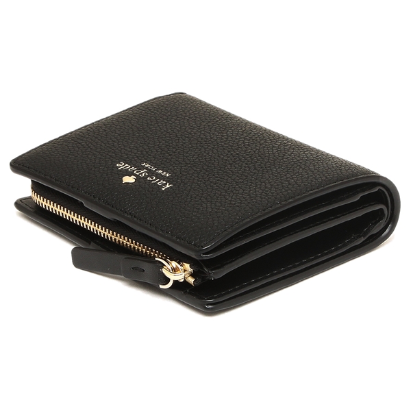 Kate Spade Wallet In Gift Box Larchmont Avenue Small Shawn Small Wallet Black # WLRU5243