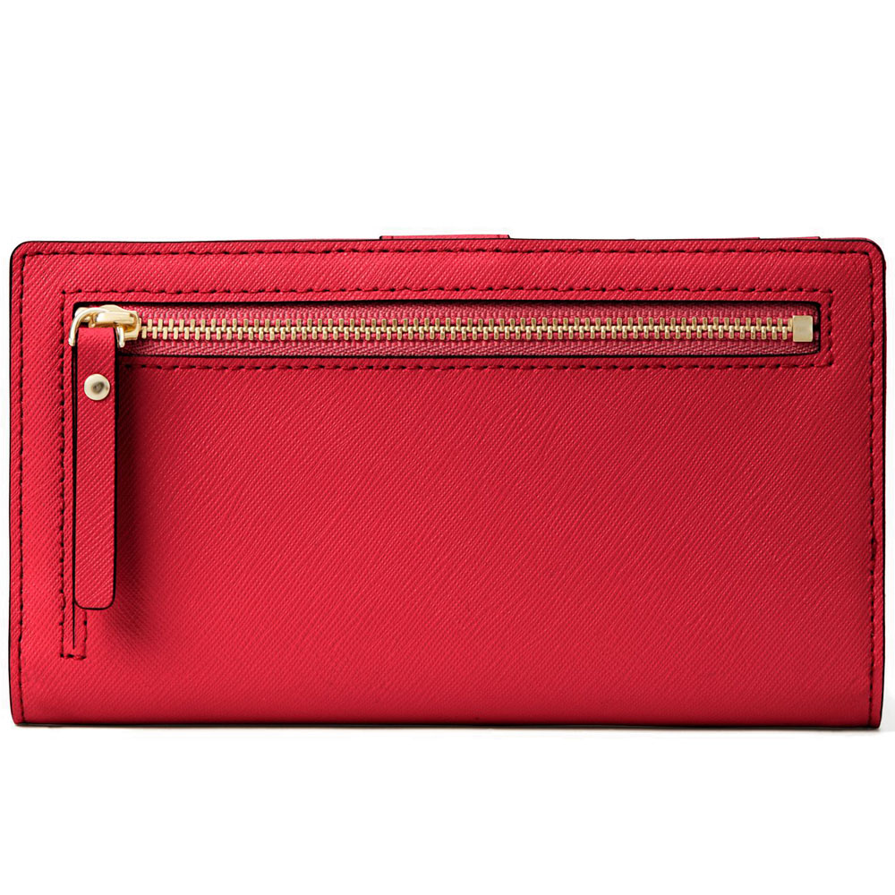 Kate Spade Wallet In Gift Box Laurel Way Stacy Continental Medium Wallet Hot Chilli Red # WLRU2673