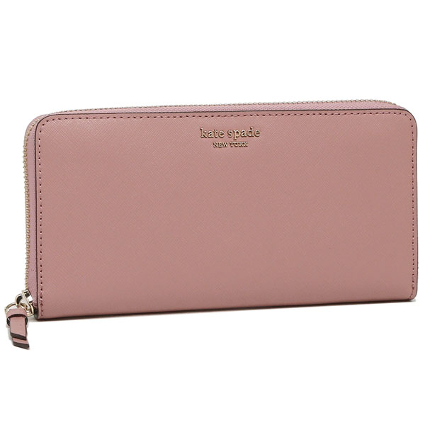 Kate Spade Long Wallet Cameron Large Continental Wallet Dusty Peony Pink # WLRU5448