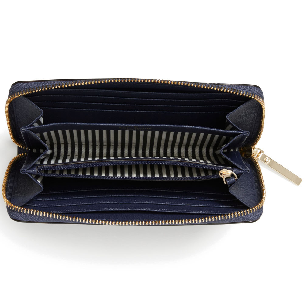 Kate Spade Wallet In Gift Box Long Wallet Cameron Street Lacey Blazer Blue # PWRU5073