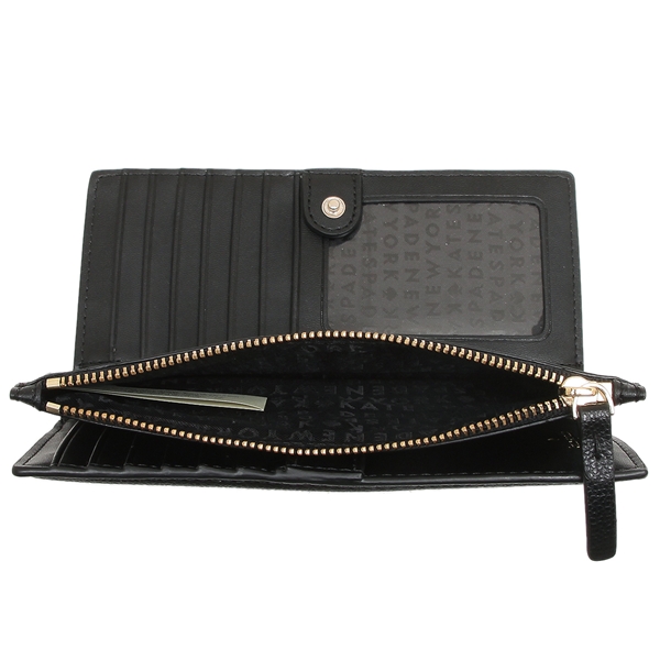 Kate Spade Medium Wallet Patterson Drive Braylon Black # WLRU5219