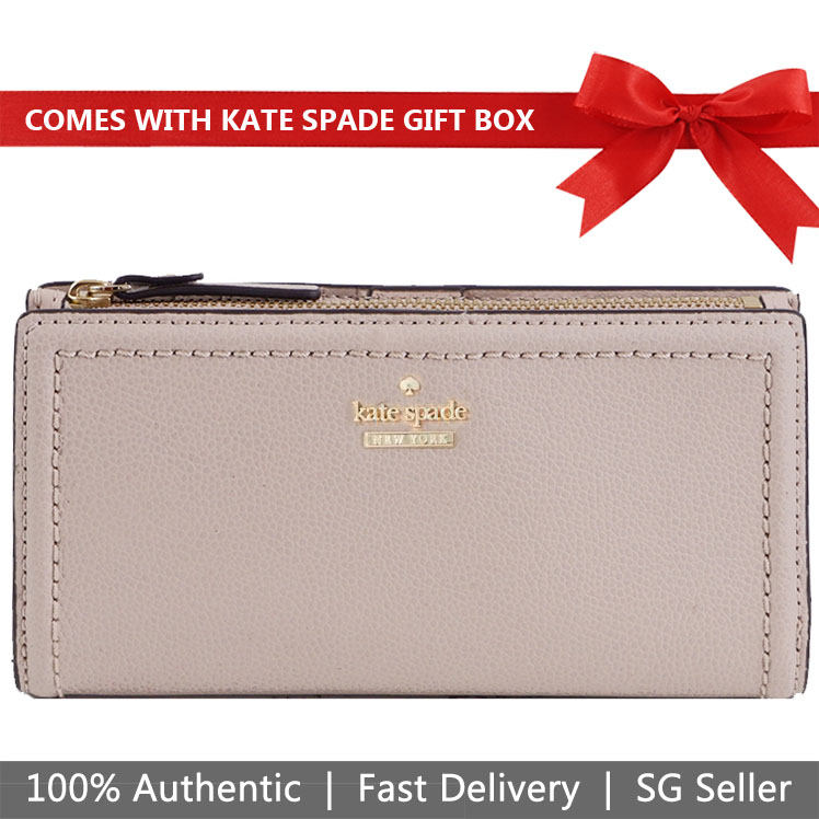 Kate Spade Wallet In Gift Box Patterson Drive Braylon Warm Beige Nude # WLRU5219