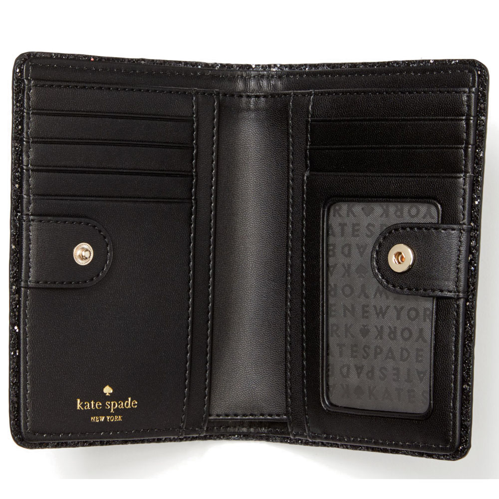 Kate Spade Wallet In Gift Box Seton Drive Tellie Small Wallet Black # WLRU5165