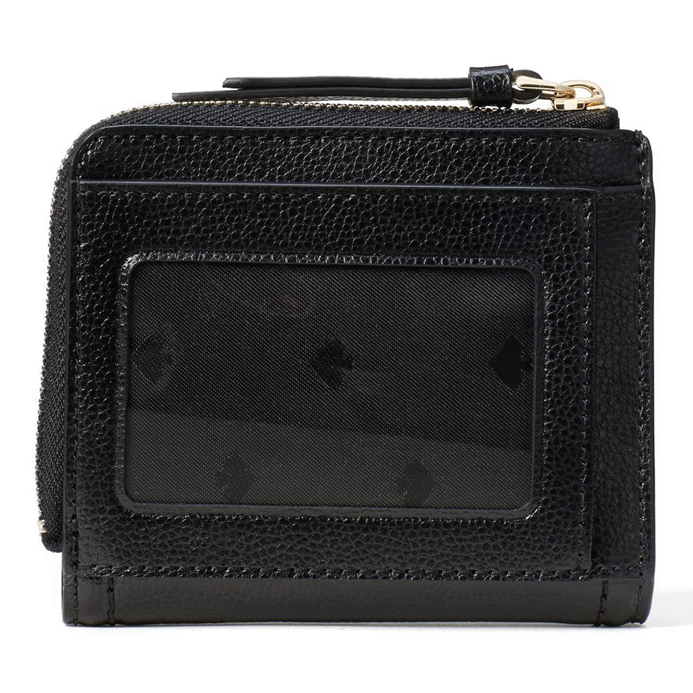 Kate Spade Small Wallet Patterson Drive L-Zip Bifold Wallet Black # WLRU5599