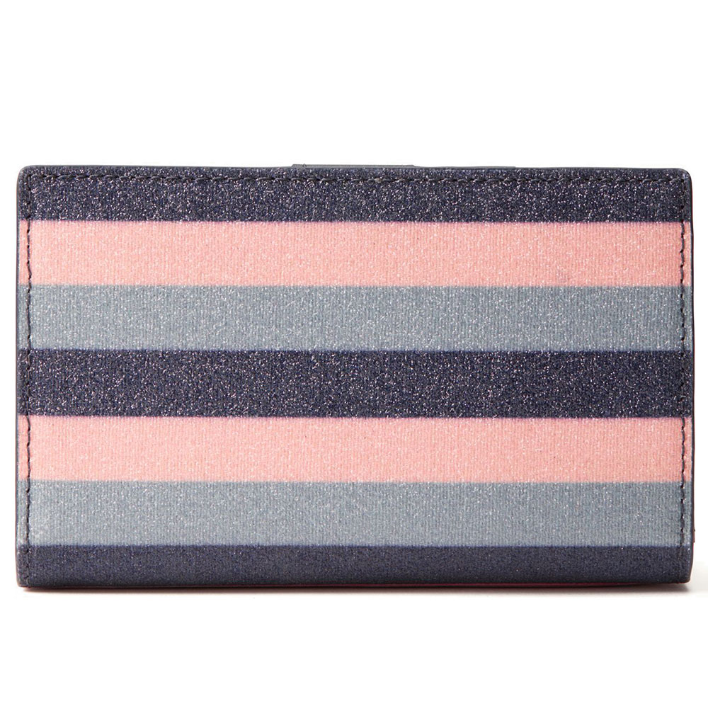 Kate Spade Wallet In Gift Box Small Wallet Owen Lane Mikey Purple Pink Glitter # PWRU6554