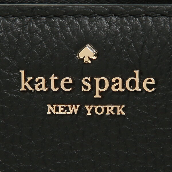 Kate Spade Small Wallet Windowless L-Zip Wallet Black # WLRU5471