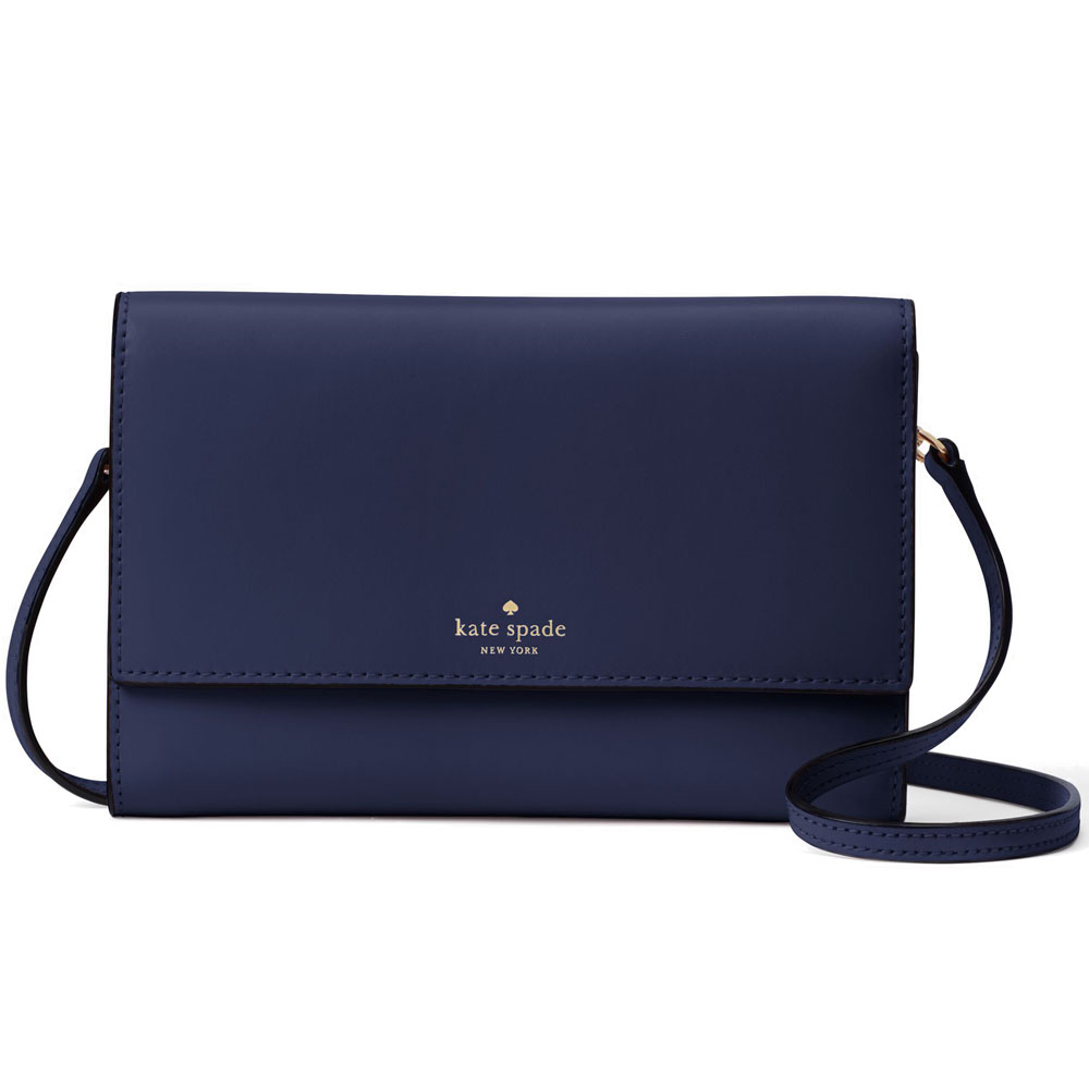 Kate Spade Wright Place Winni Wallet Crossbody Bag Sapphire Blue # WLRU3192