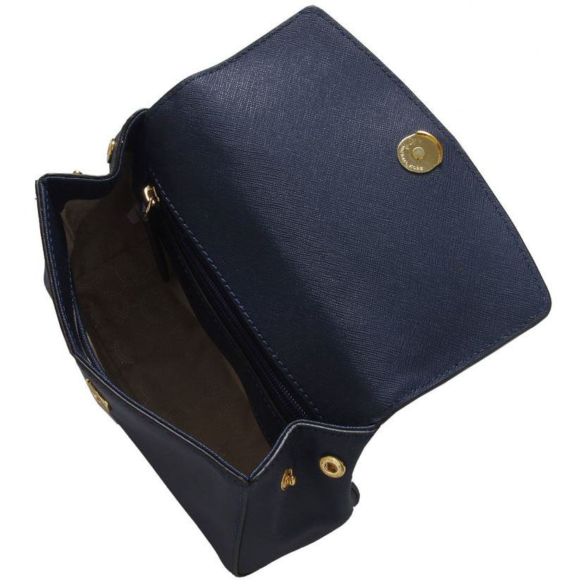 MICHAEL KORS Ava Extra-Small Saffiano Leather Crossbody Bag Blue 32F5GAVC1L