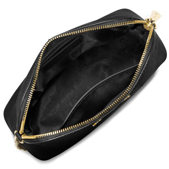 Michael Kors Crossbody Bag In Gift Bag Cindy Large Dome Leather Crossbody Black # 32H4GCPC7L