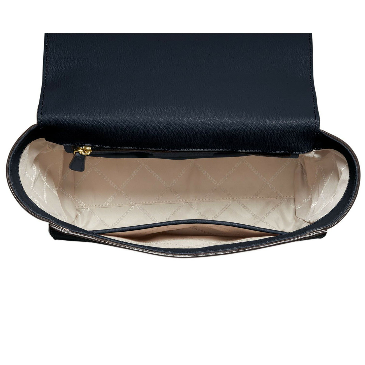 Michael Kors Crossbody Bag With Gift Bag Brandi Medium Top Handle Leather Satchel Admiral Navy Dark Blue # 38H8GI3S2L