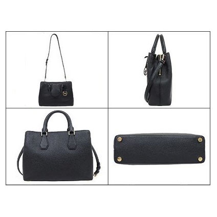 Michael Kors Crossbody Bag With Gift Bag Camille Large Satchel Leather Convertible Crossbody Bag Black # 35S8GCAS3L