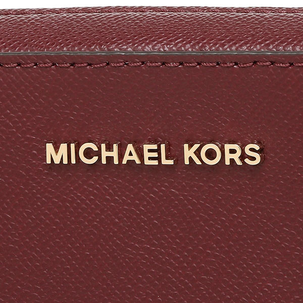 Michael Kors Crossbody Bag With Gift Bag Jet Set Large Crossbody Maroon Dark Red / Gold # 32S4GTVC3L