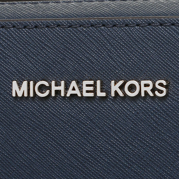 Michael Kors Crossbody Bag With Gift Bag Jet Set Large Crossbody Navy / Silver # 35T8GTTC9L