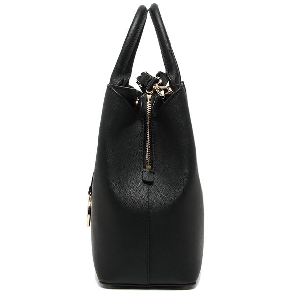 Michael Kors Crossbody Bag Savannah Large Leather Satchel Black # 35T9GS7S3L
