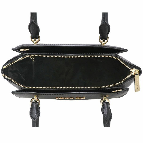 Michael Kors Crossbody Bag Ellis Small Convertible Leather Satchel Black # 35H7GE0S1L