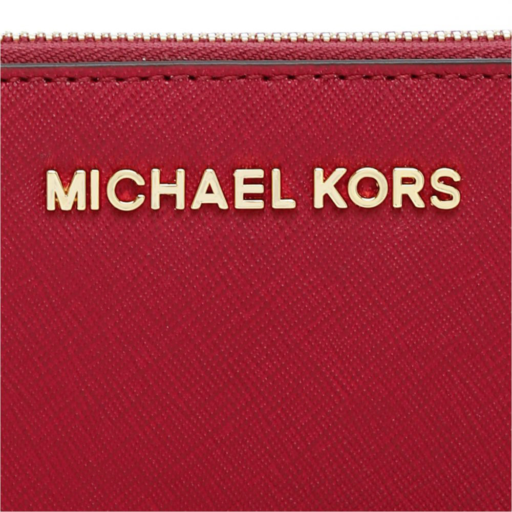Michael Kors Jet Set Travel Large Smartphone Leather Phone Case Cherry Red # 32H4GTVE9L