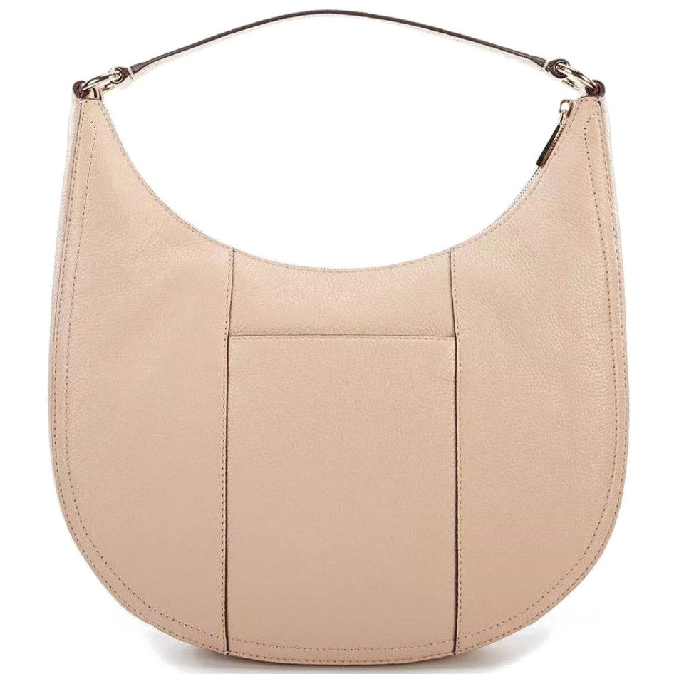 Michael Kors Lydia Large Leather Hobo Bag Oyster Beige Nude # 38S8GLOH7L