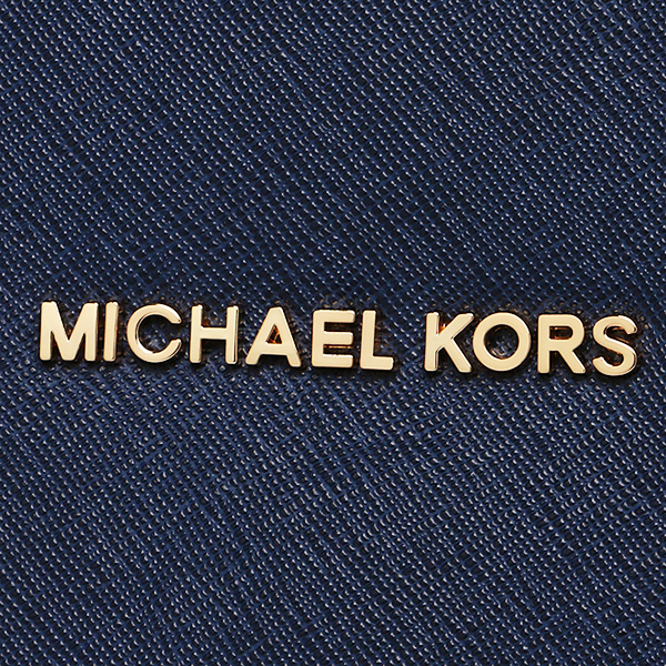 Michael Kors Selma Medium Top Zip Saffiano Leather Satchel Navy Blue # 30S3GLMS2L